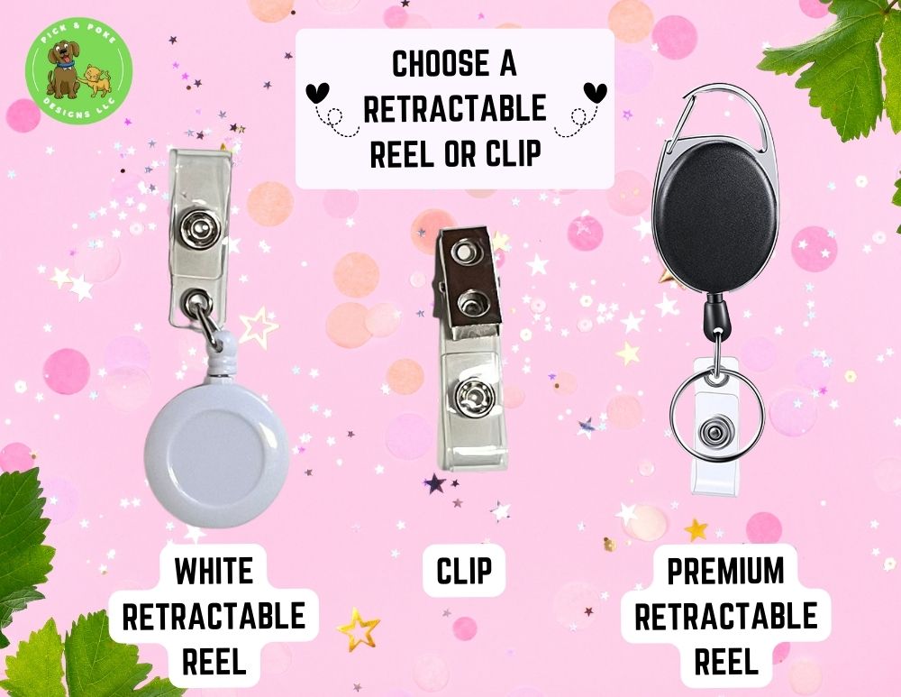 Origami Owl Retractable Badge with extras - Accessories