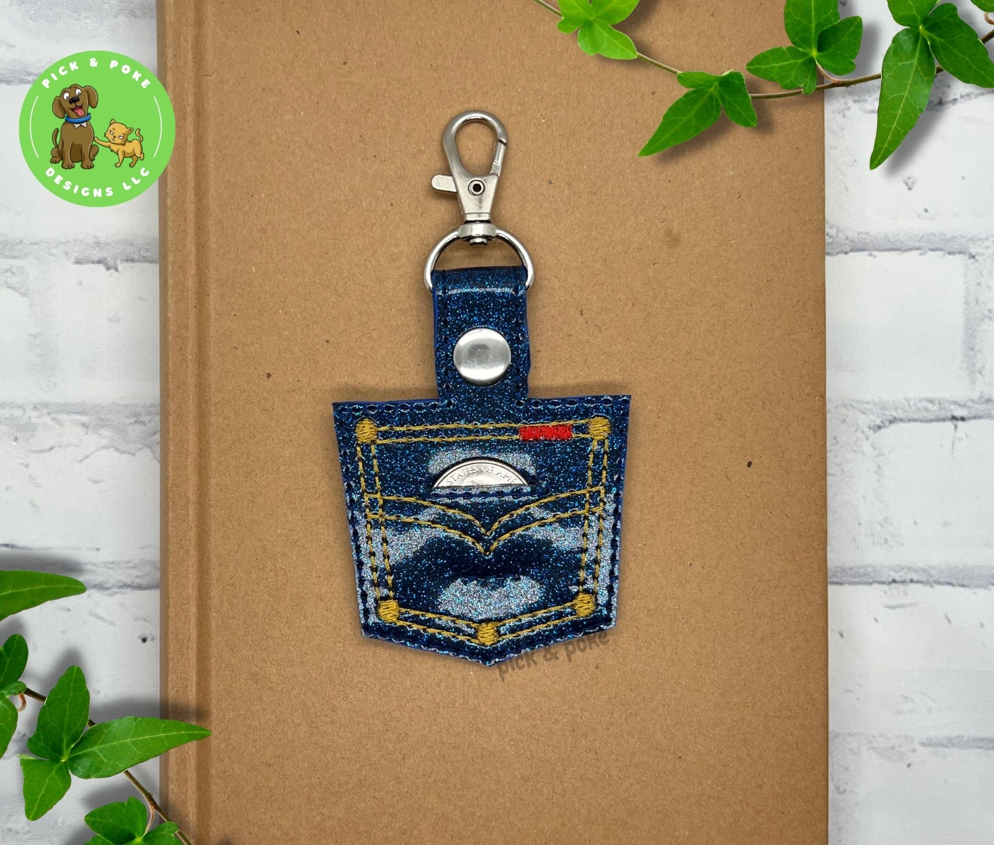 Quarter on sale keychain holder