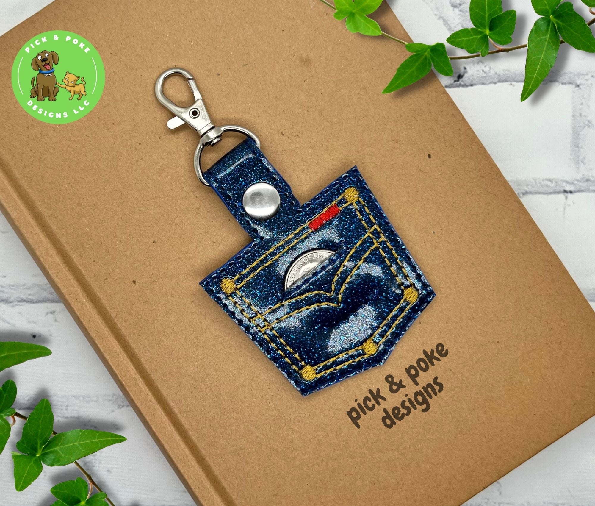 Diy quarter hot sale holder keychain