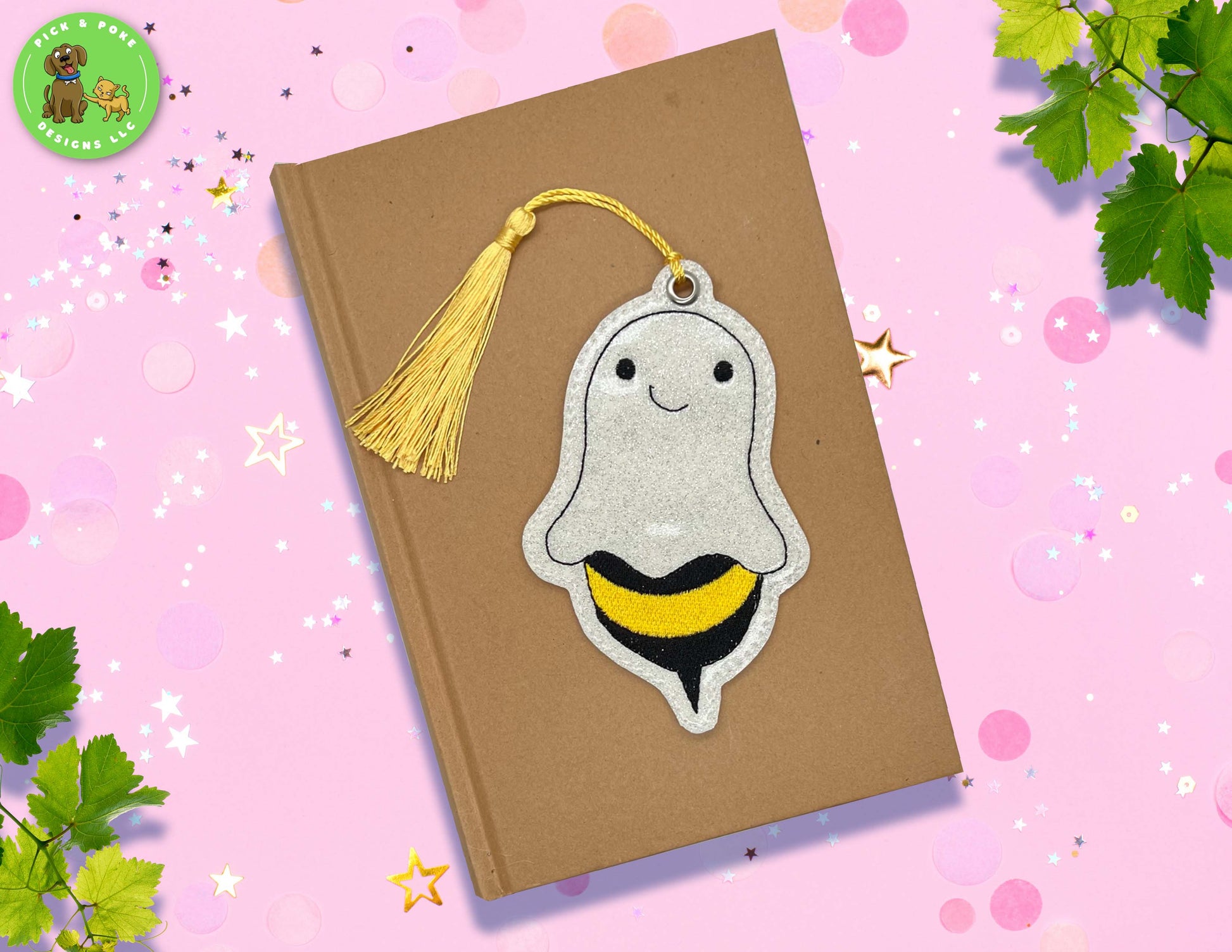 Bee Happy Bookmark, with Tassel 